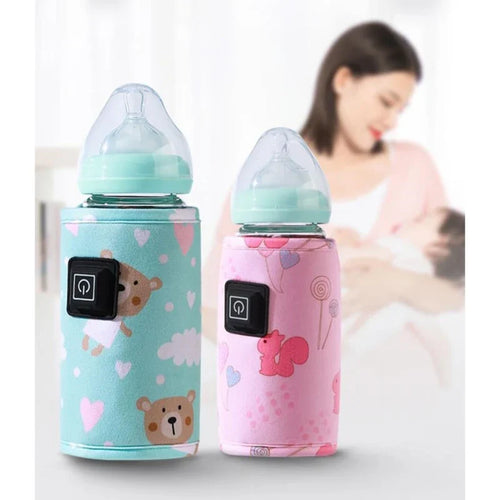 Chauffe biberon portable USB – Housse chauffante de voyage pour lait bébé