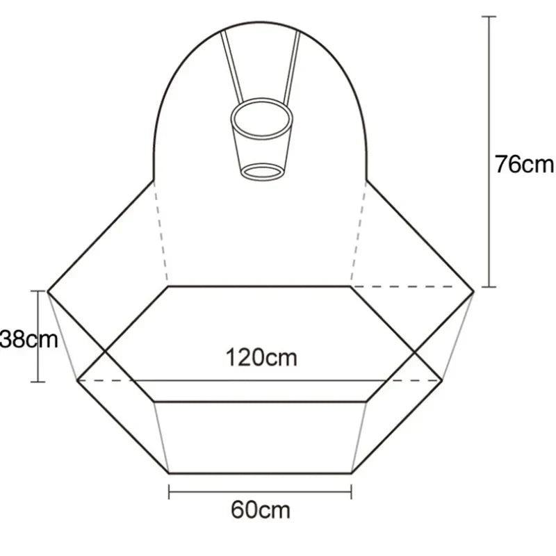 Parc bébé pliable hexagonal