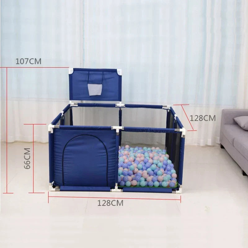 Parc Bébé avec Panier de Basket  128 x 128 cm – FunPlay